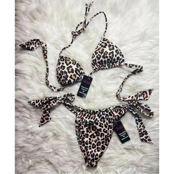 NWT Hot Miami Styles Leopard Bikini - Picture 2 of 6